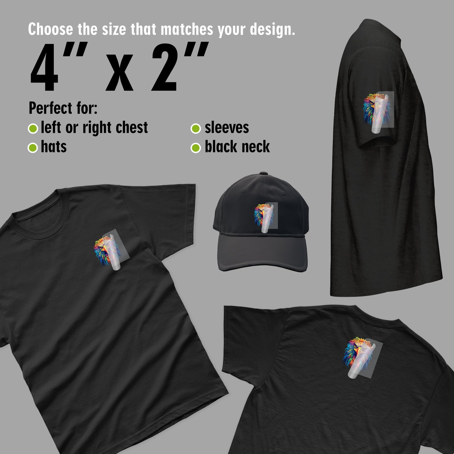 DTF TRANSFERS BY SIZE & QTY