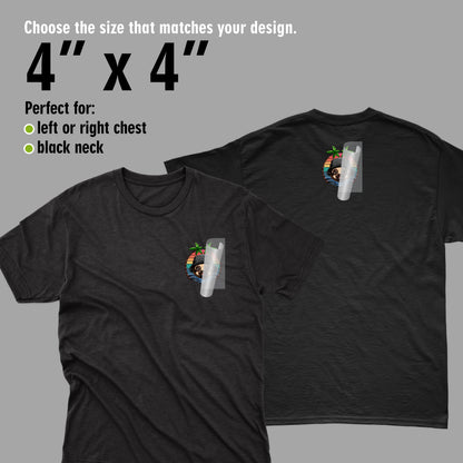 DTF TRANSFERS BY SIZE & QTY